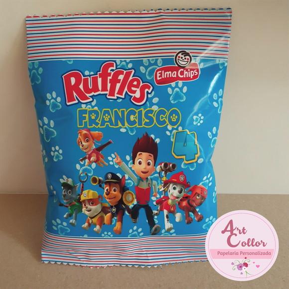 15 Batatas Ruffles Personalizada Patrulha Canina