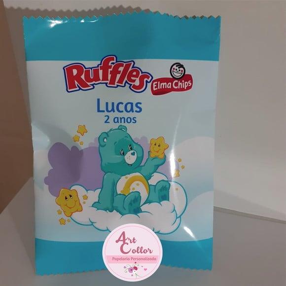 15 Batatas Ruffles Personalizada Ursinhos Carinhosos