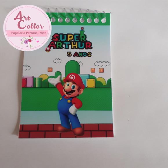 20 Bloquinhos Mario Bros