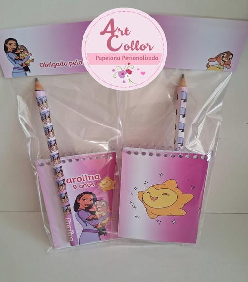 20 Bloquinhos Wish: o Poder dos Desejos + Lápis Personalizado
