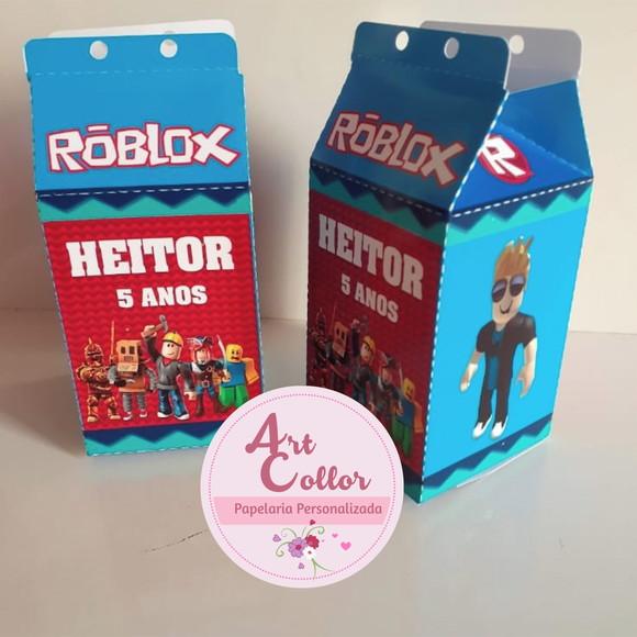 10 Caixas Milk Personalizada Roblox