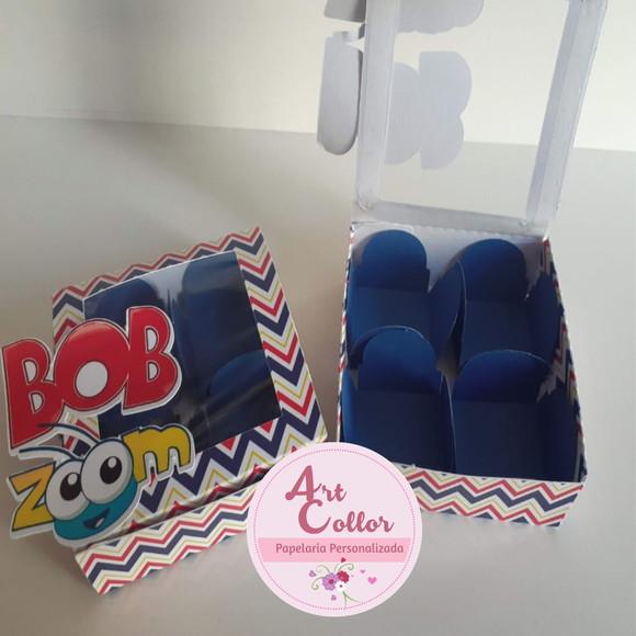 10 Caixas para 4 Doces Bob Zoom