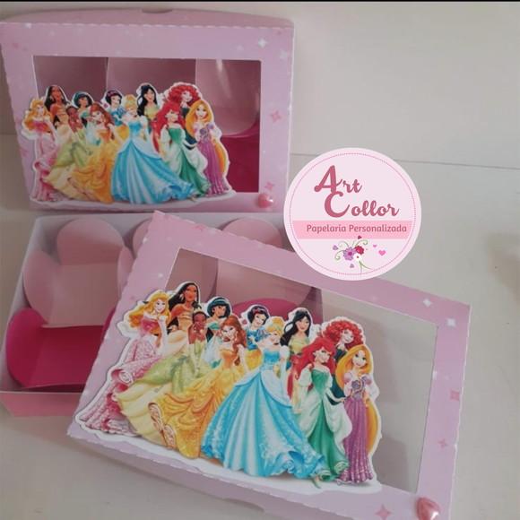 10 Caixas para 6 Doces Princesas da Disney