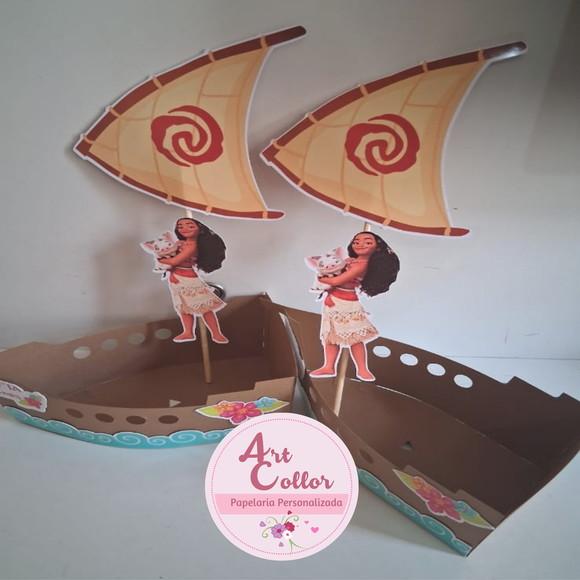 10 Centros de Mesa Barquinho Moana