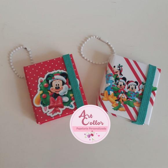 10 Chaveiros Post It Natal Disney