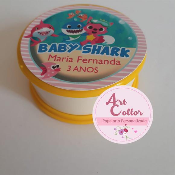 20 Copos Retrátil Personalizado Baby Shark