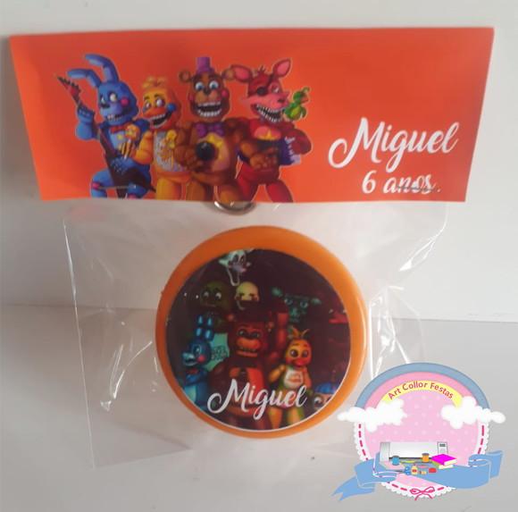 20 Copos Retrátil Personalizado Five Nights At Freddy's