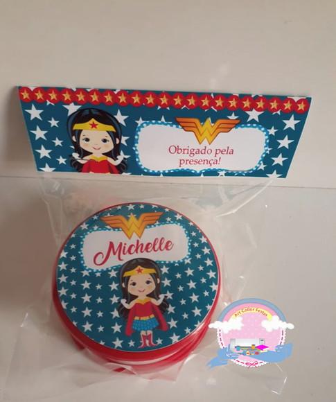 20 Copos Retrátil Personalizado Mulher Maravilha