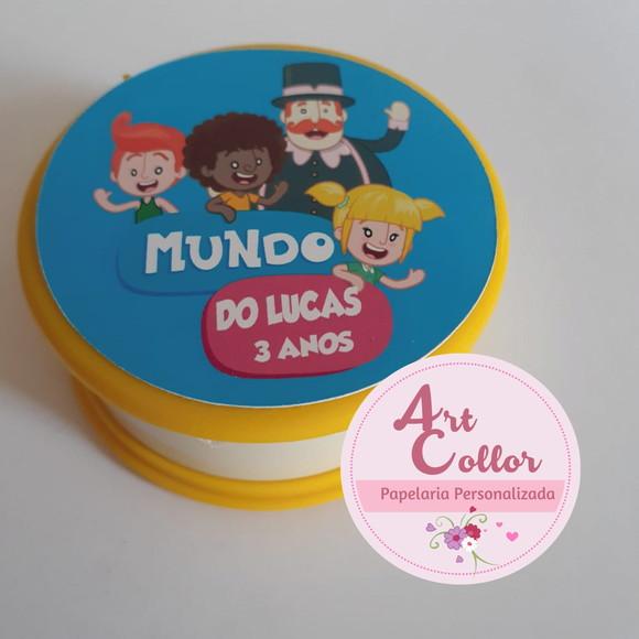 20 Copos Retrátil Personalizado Mundo Bita