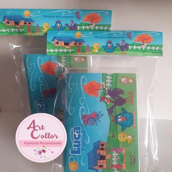 15 Estojos de pintura  20 peças Galinha Pintadinha