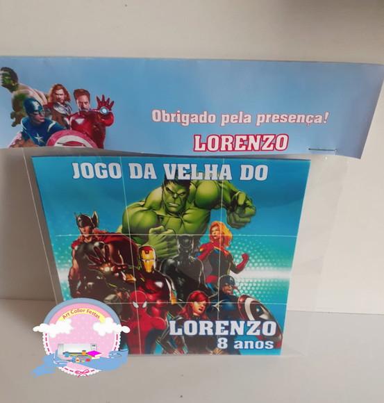 20 Jogos da Velha Vingadores