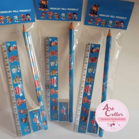 15 Kits Escolar Patrulha Canina