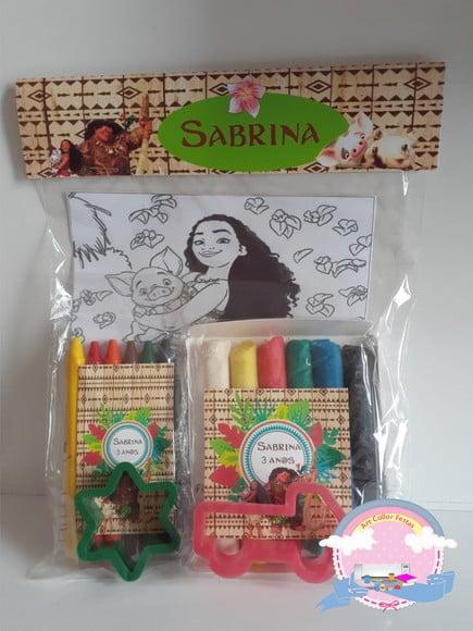 10 Kit Massinha, Giz de Cera Moana