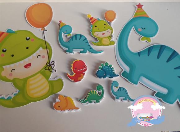 Kit Recortes Apliques Dinossauros
