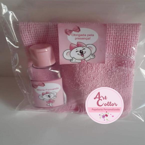 15 Kits Toalhinha + Sabonete Liquido Lilica