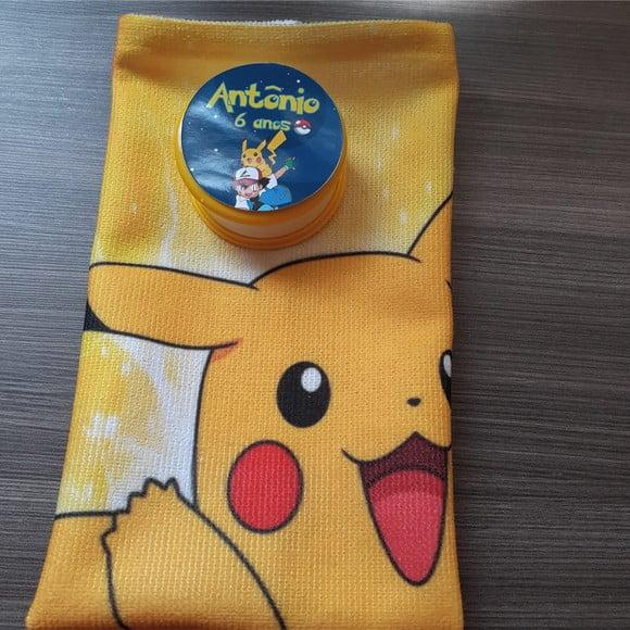 15 Kits Toalhinha para Mãos + Copo Retrátil Pokemon