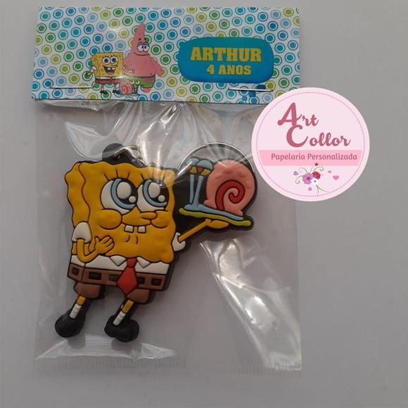 20 Chaveiros Emborrachado Bob Esponja