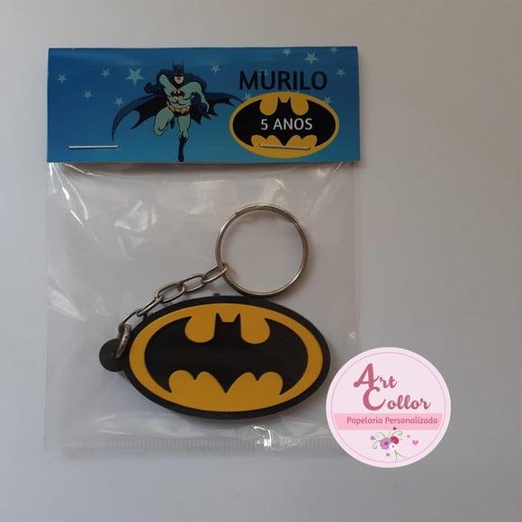 20 Chaveiros Emborrachado Batman