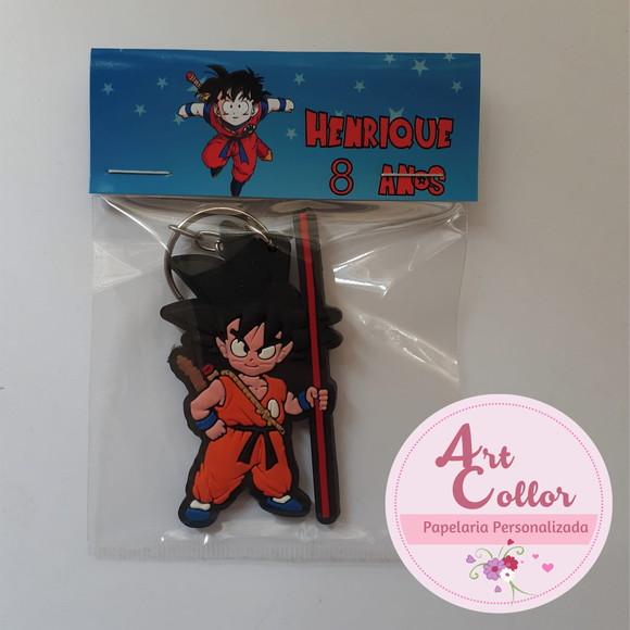 20 Chaveiros Emborrachado Dragon Ball