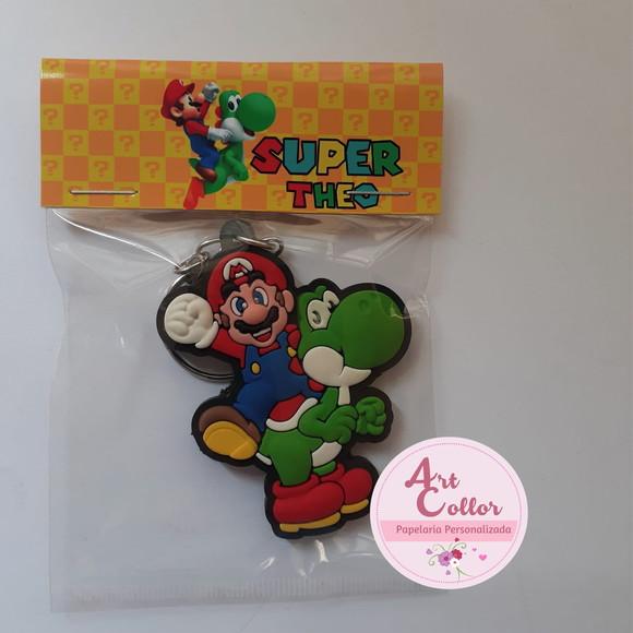 20 Chaveiros Emborrachado Mario Bross