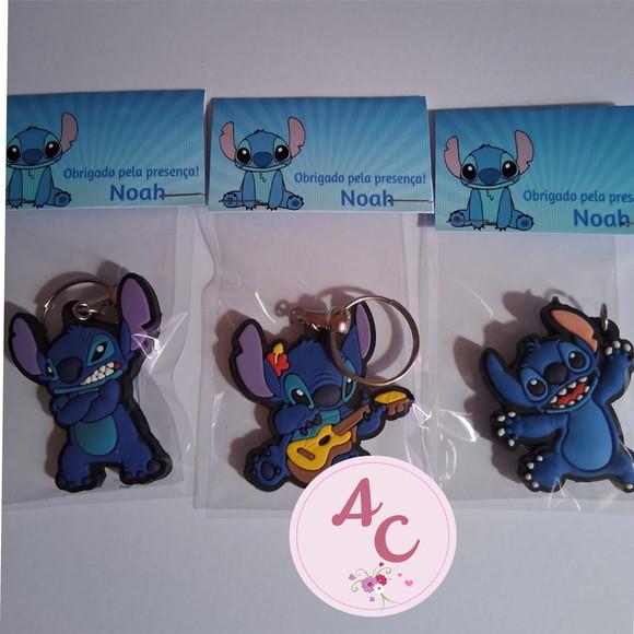 20 Chaveiros Emborrachado Stitch
