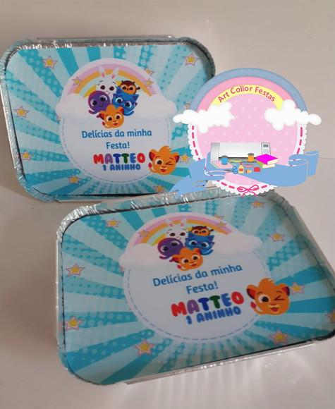 30 Marmitinhas Personalizada Bolofofos