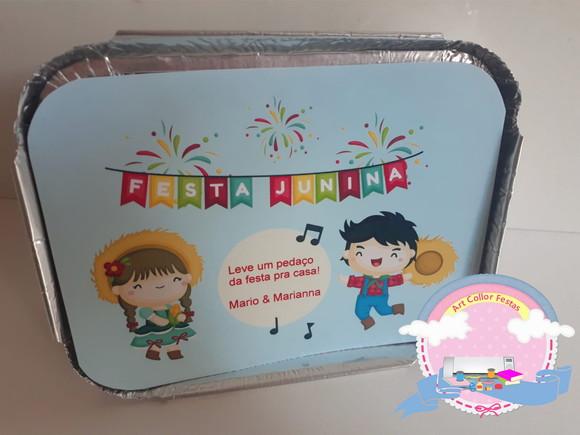 30 Marmitinhas Personalizada Festa Junina