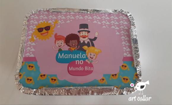 30 Marmitinhas Personalizada Mundo Bita Rosa