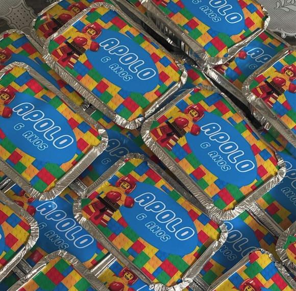 30 marmitinhas Personalizada Lego