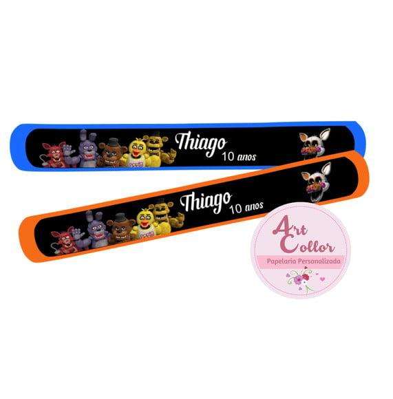 25 Pulseiras Bate Enrola Five Nights At Freddy