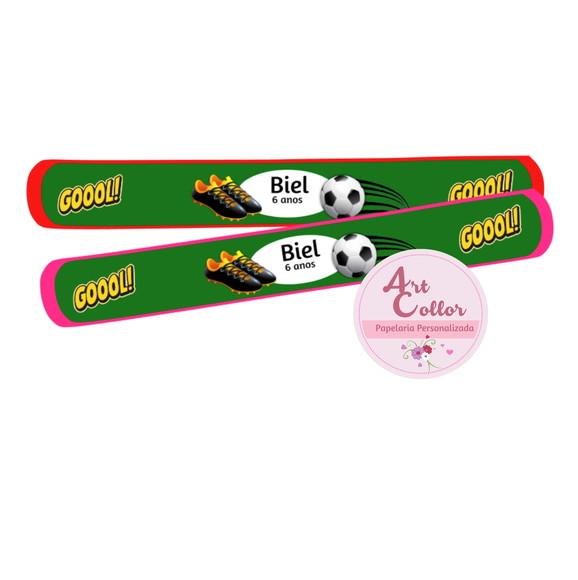 25 Pulseiras Bate Enrola Futebol