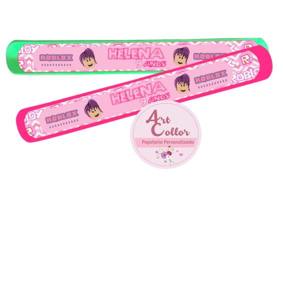 25 Pulseiras Bate Enrola Roblox Rosa