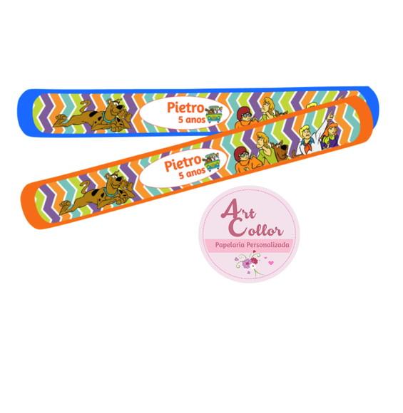 25 Pulseiras Bate Enrola Scooby Doo