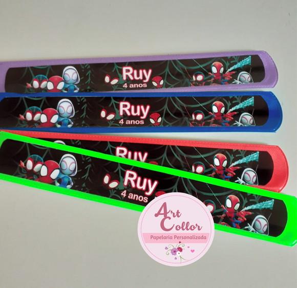 25 Pulseiras Bate Enrola Spidey e Seus Amigos