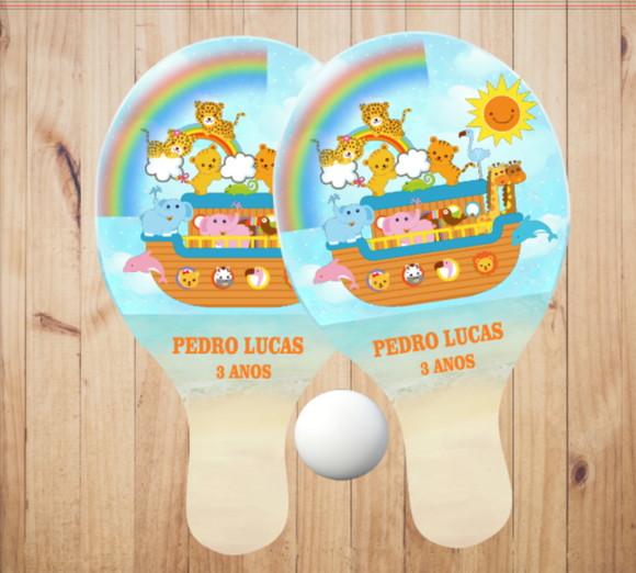 15 pares de Raquetes de Ping Pong Personalizadas Arca de Noe