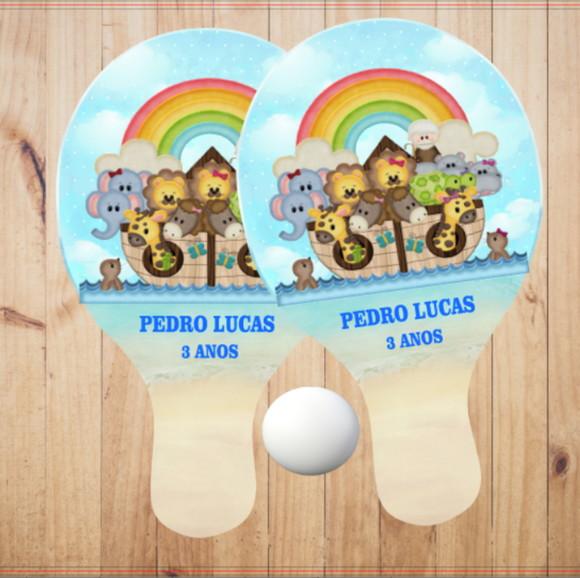15 pares de Raquetes de Ping Pong Personalizadas Arca de Noe