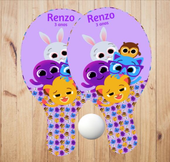 15 pares de Raquetes de Ping Pong Personalizadas Bolofofo