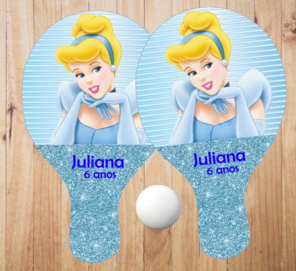15 pares de Raquetes de Ping Pong Personalizadas Cinderela