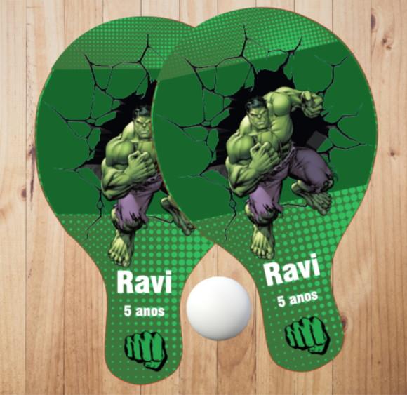 15 pares de Raquetes de Ping Pong Personalizadas Hulk