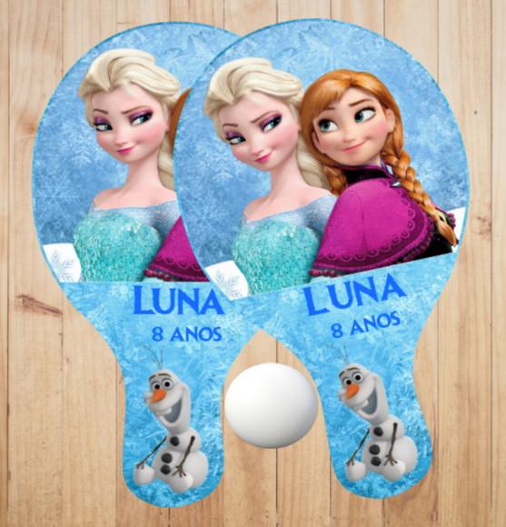 15 pares de Raquetes de Ping Pong Personalizadas Frozen