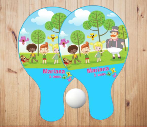 15 pares de Raquetes de Ping Pong Personalizadas Mundo Bita