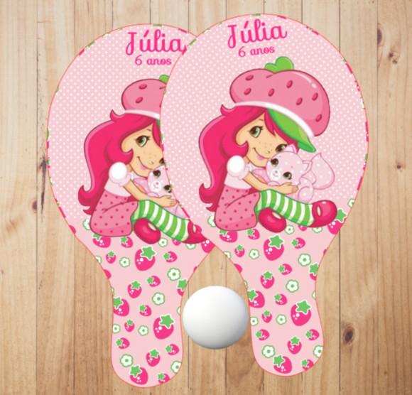 15 pares de Raquetes de Ping Pong Personalizadas Moranguinho