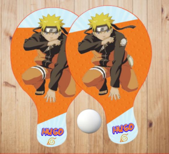 15 pares de Raquetes de Ping Pong Personalizadas Naruto