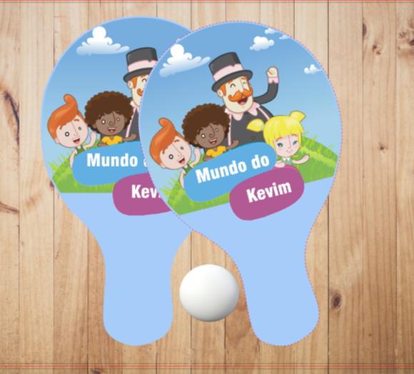 15 pares de Raquetes de Ping Pong Personalizadas Mundo Bita