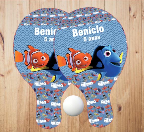 15 pares de Raquetes de Ping Pong Personalizadas Procurando Nemo