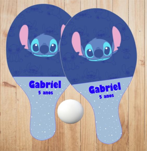 15 pares de Raquetes de Ping Pong Personalizadas Stitch