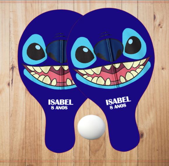 15 pares de Raquetes de Ping Pong Personalizadas Stitch