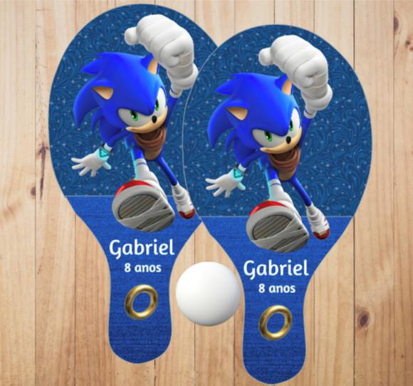 15 pares de Raquetes de Ping Pong Personalizadas Sonic