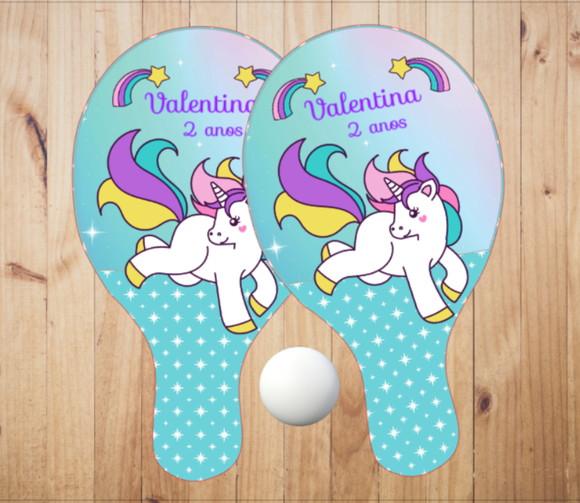 15 pares de Raquetes de Ping Pong Personalizadas Unicornio