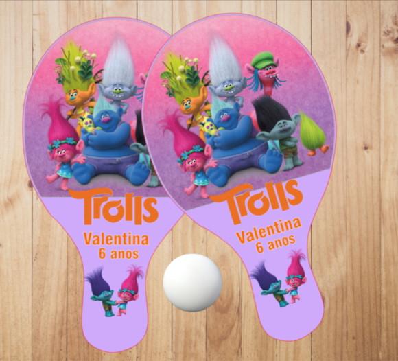 15 pares de Raquetes de Ping Pong Personalizadas Trolls